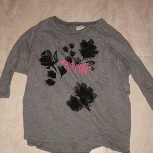 Abercrombie & Fitch floral 3 quarter slew t shirt
